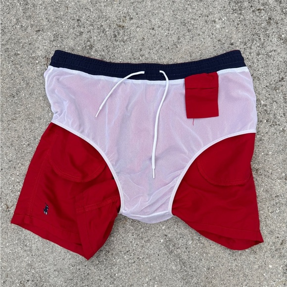 Polo Ralph Lauren Red Swimming Swim Trunks Shorts Size XXL 2XL Men’s - Picture 5 of 6